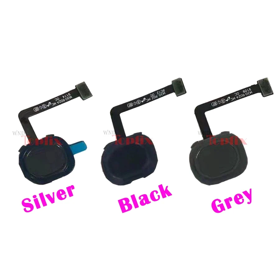 5pcs lot For Samsung Galaxy M20 M205 Fingerprint Sensor Flex Cable Return Home Button Touch ID 2