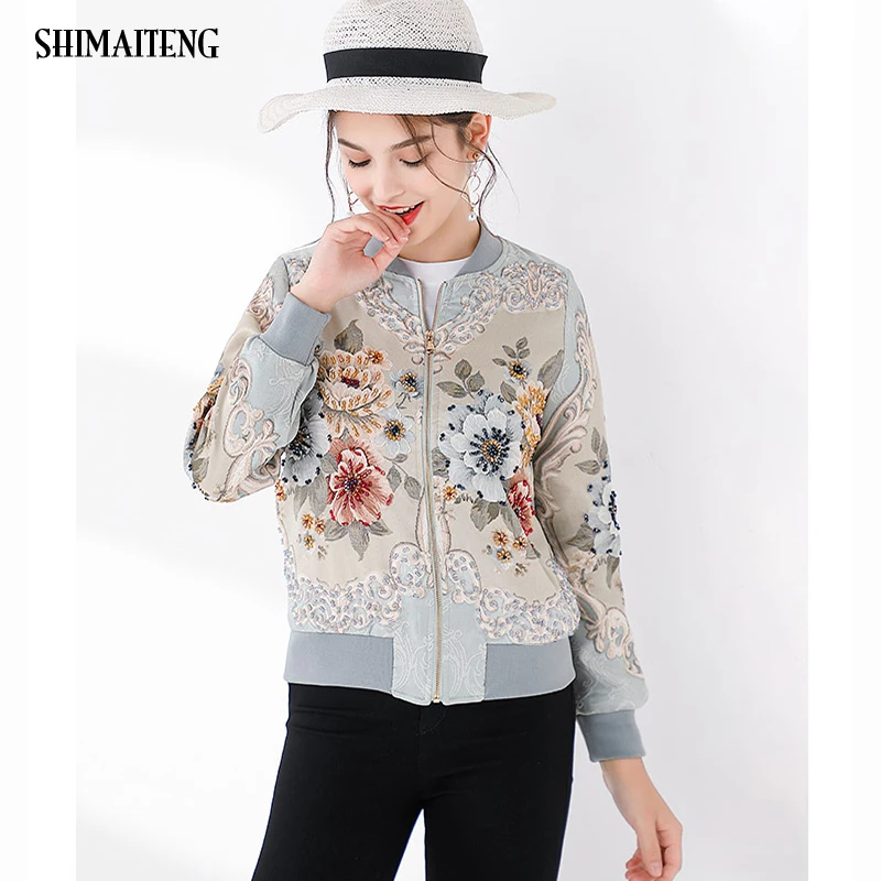 

Vintage France Gold Line Jacquard Beading Luxury Jackets Women's Designer Custom Made Palace Embroidered Coat Bomber Jacket 2020