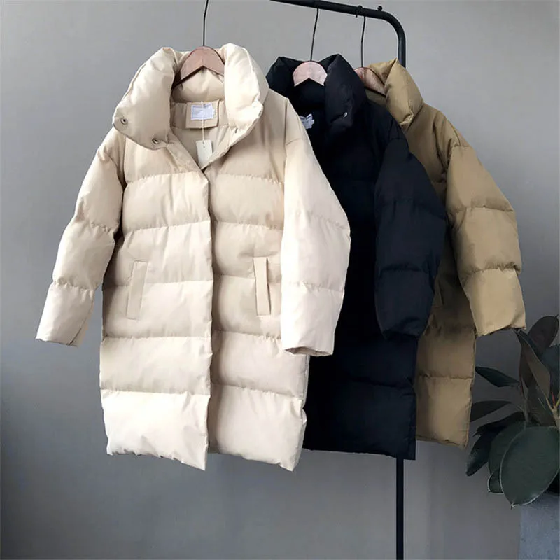 Зимняя женская куртка на утином пуху, пальто, женская теплая пуховая куртка с длинным рукавом, парка, женская брендовая толстая верхняя одежда