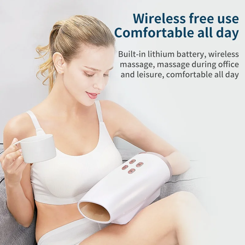 Jinkairui Heated Hand Massager Physiotherapy Equipment Pressotherapy Palm Massage Device Air Compression Finger Spa Pressure