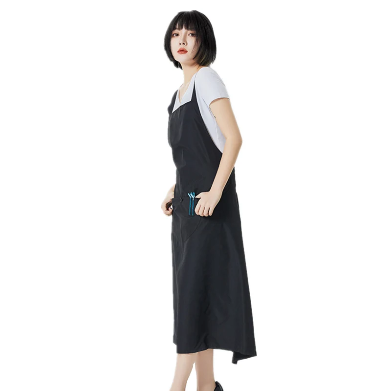 Salon Profession Hairdresser Antifouling Work Apron Barber Assistant Coffee Restaurant Nail Shop Work Clothes Long Apron 2