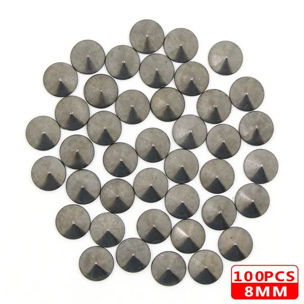 8MM Round Black