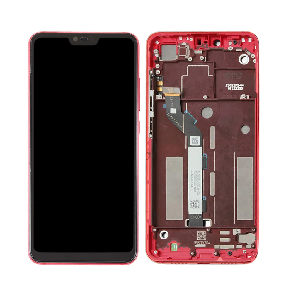 With Red Frame ЖК-дисплей E-fa mi ly 6,26 ''для Xiaomi mi 8 Lite ЖК-дисплей с рамкой для Xiaomi mi 8 Lite Youth 8X ЖК-экран - Цвет: With Red Frame