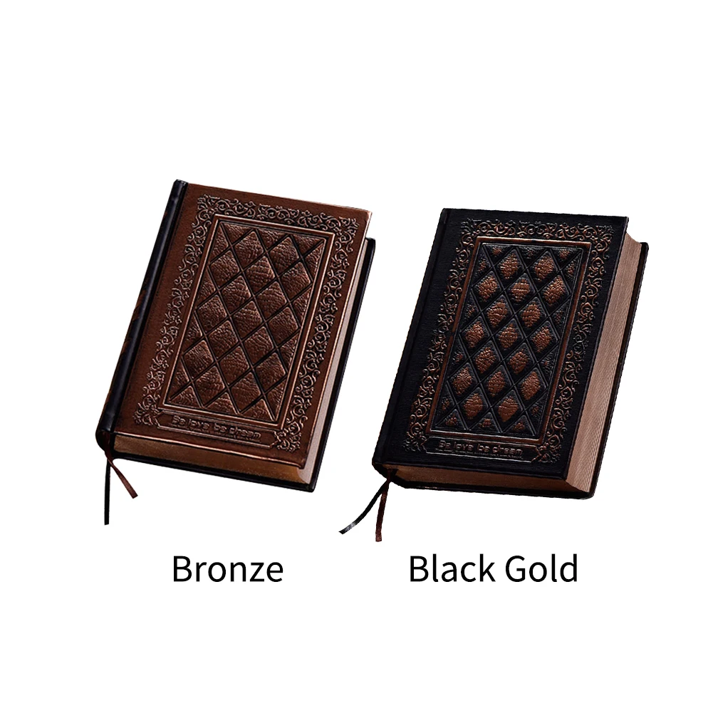 Office Writing Stationery Business Vintage Hard Cover DIY PU Leather Gift Student Journals Note Book Embossed Diary