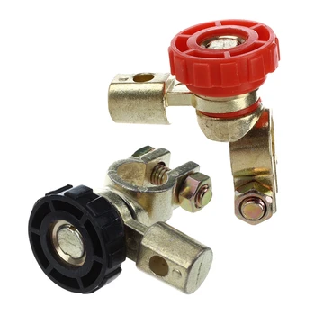 

2Pcs Battery Terminal Link Switch Quick Cut-Off Disconnect Car Truck Auto Vehicle Parts (Red Battery Switch 3 & Black Battery Sw