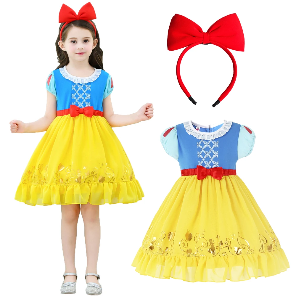 

2020 New Infant Baby Girls Rapunzel Alice Snow White Princess Dress Halloween Costume Toddler Party Kids Fancy Dress For Girl