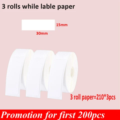 Adhesive Thermal Label for D11 Printer Printing Label Waterproof Anti-Oil Label Scratch-Resistant Label Sticker Paper