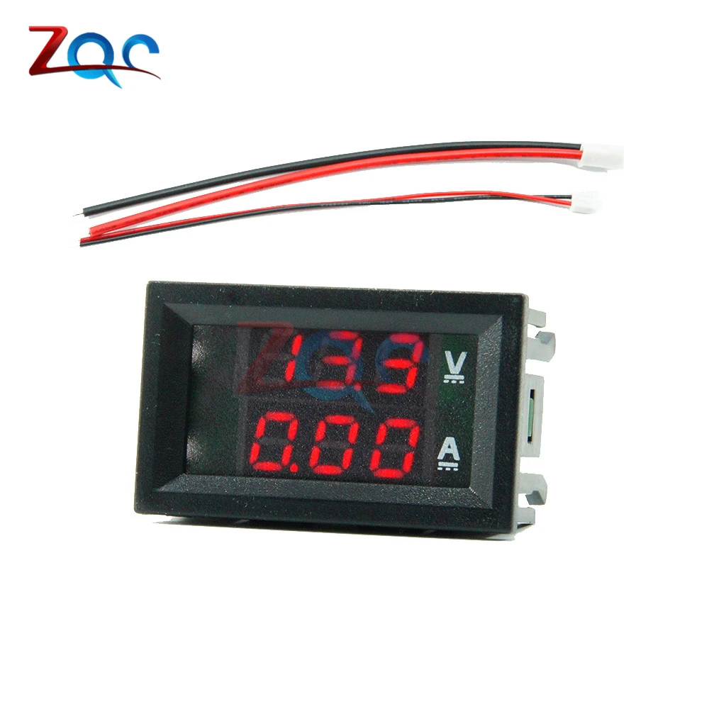 10PCS Mini Digital Voltmeter Ammeter DC 100V 10A Panel Amp Volt Current Meter Tester 0.28 Blue Red Dual LED Display 10PCS Mini Digital Voltmeter Ammeter DC 100V 10A Panel Amp Volt Current Meter Tester 0.28 Blue Red Dual LED Display