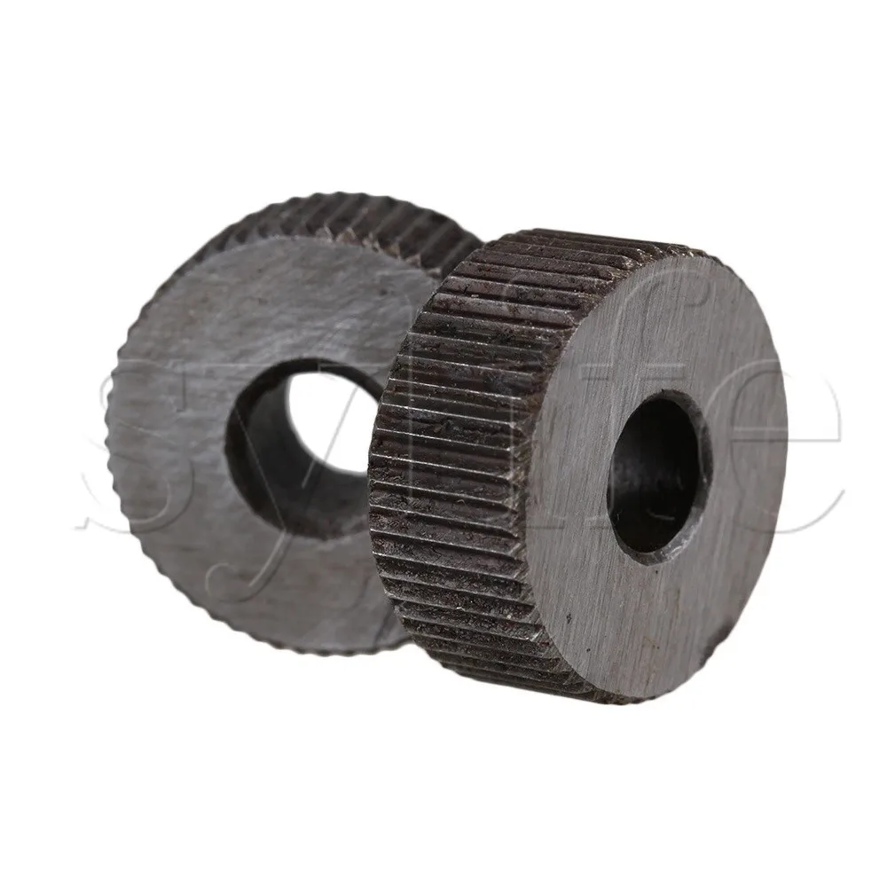 Knurling Tool Set 2pcs Single Straight Wheel 1mm Pitch