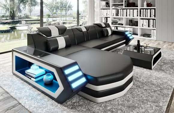 New Simple Design Living Room Furniture L Shaped Leather Sofa Sets Living Room Sofas Aliexpress