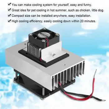 DC12V Mini Air Conditioner Semiconductor Fridge/Refrigeration Cooling System DIY Kit Semiconductor Cooling System sxdool cooling diy new cooling system refrigeration system diy kit set peltier cooler cooling system