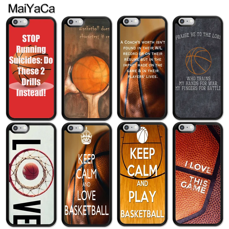 Sports Basketball Quotes Cell Phone Case For Iphone 13 12 14 Pro Max Mini 11 14 Pro Max Xs X Xr