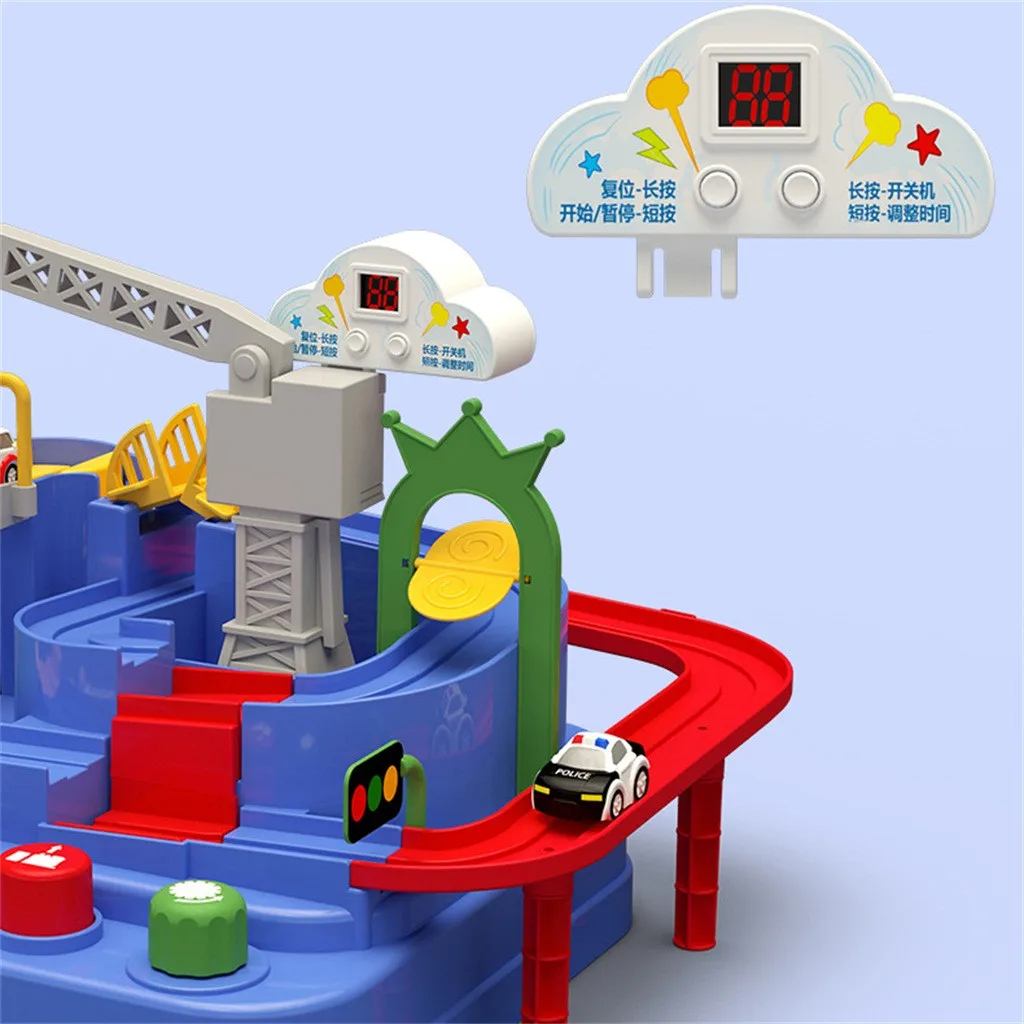 Дети автомобиль приключенческая игра пик через таможню инерционный автомобиль железная дорога игрушки подарок с таймером