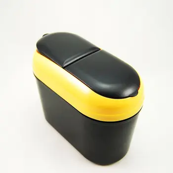 

Creative Flip Cover Car Trash Can Auto Car Mini Hanging Garbage Dust Box Detachable Side Door Hanging Trash Bin