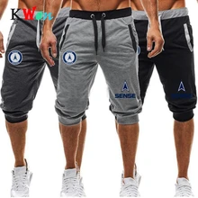 Фирменная Новинка мужские шорты для спортивного зала, кроссовки для бега, спортивные Фитнес Бодибилдинг треники Мужской тренировки бренд по колено короткие штаны