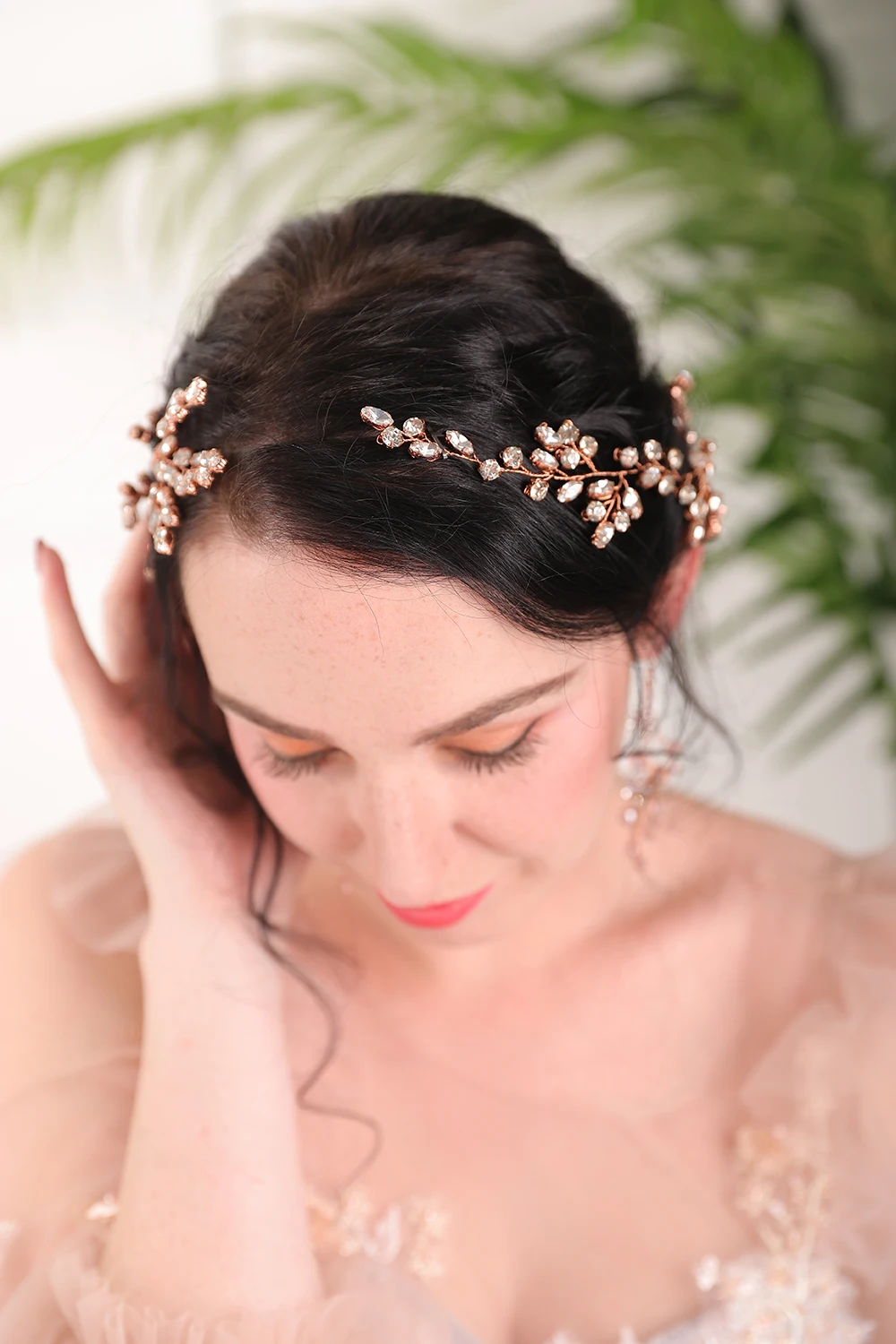 2020 Новое поступление женские заколки для волос с кристаллами цвета розового