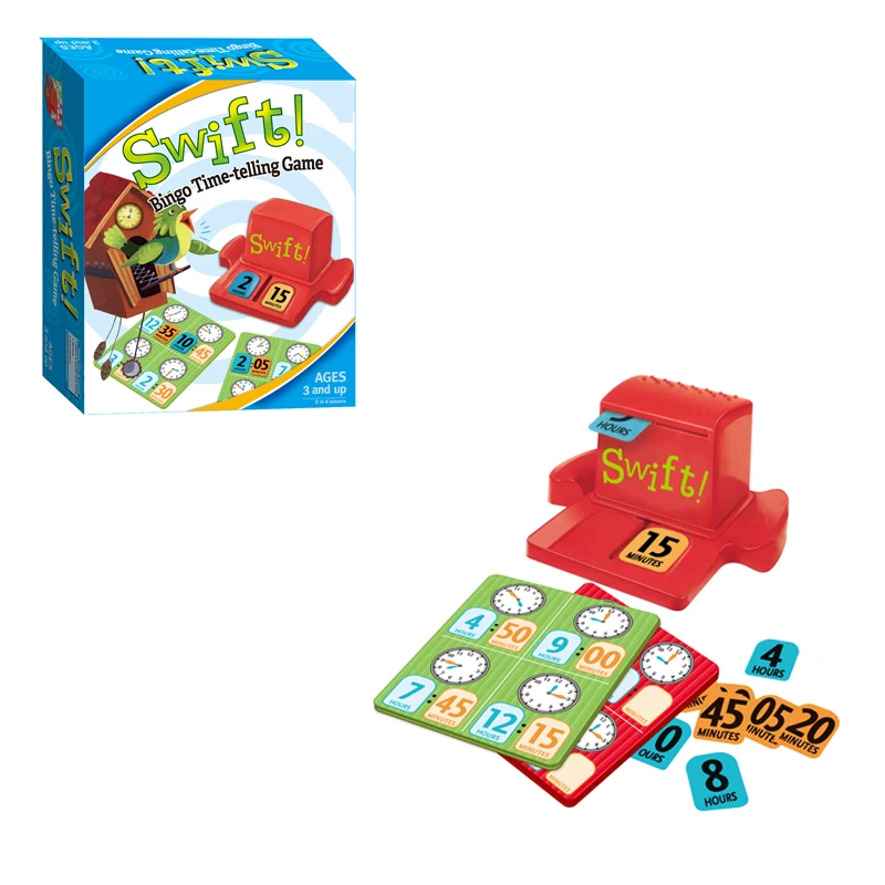Children's Puzzle Time-Telling Thinking Board Game Time Cognitive Toy