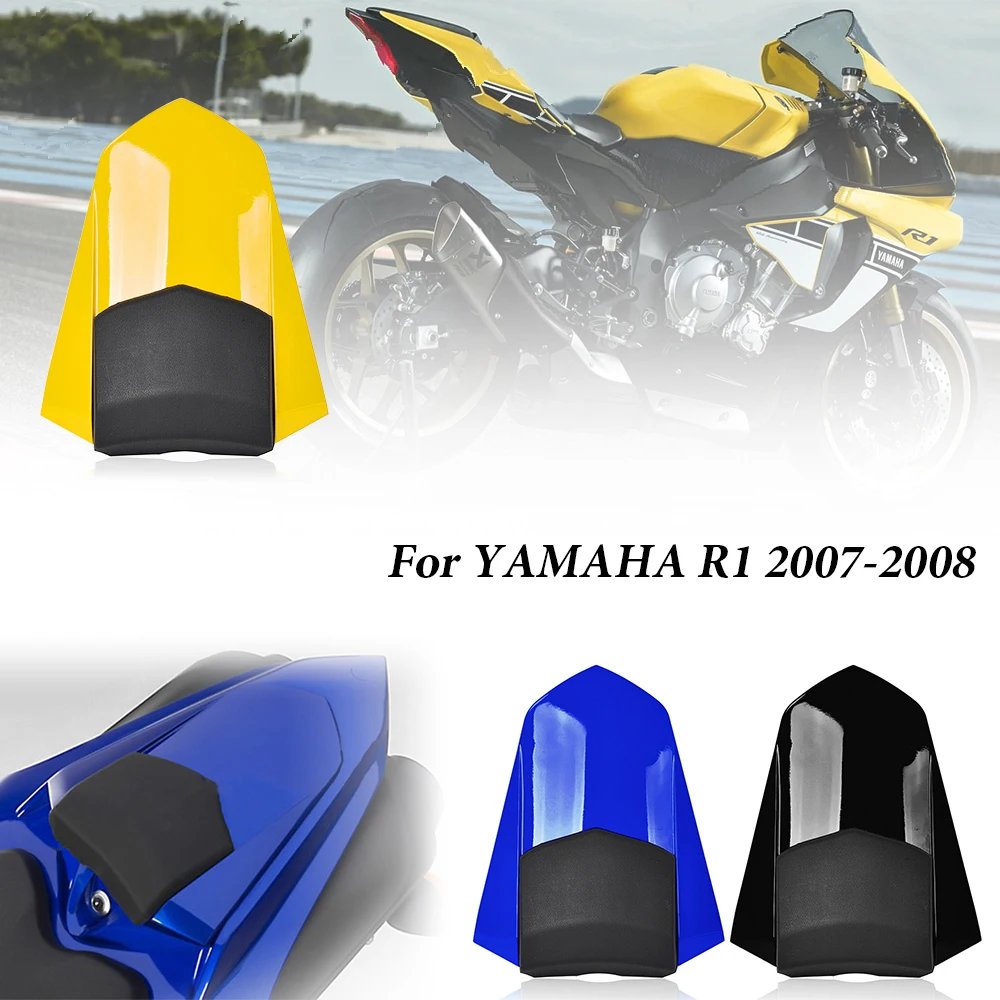 

Motorcycle Rear Pillion Passenger Hard Seat Cover Cowl Fairing for Yamaha YZF R1 YZF-R1 2007 2008 Motorbike Parts