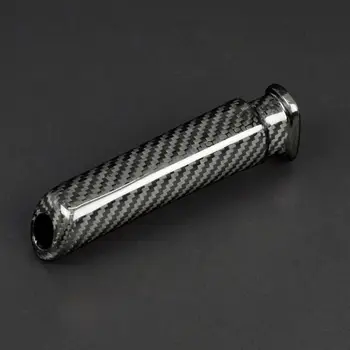 

Knob Handbrake Cover Cover Interior Decoration Carbon Fiber 1pcs Stickers