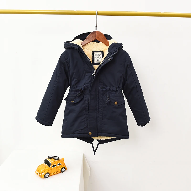 ZQLZ/Новинка года; зимняя куртка; детская теплая верхняя одежда в европейском стиле для мальчиков и девочек; Цвет зеленый, синий; пальто с капюшоном для девочек