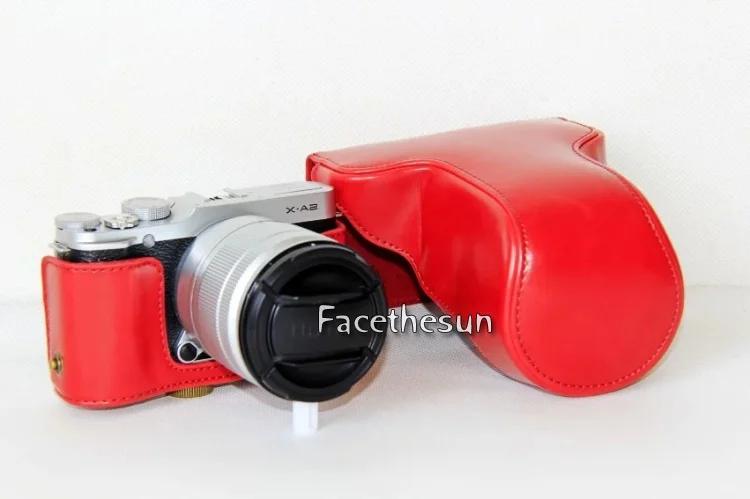 PU leather camera bag fuji -23