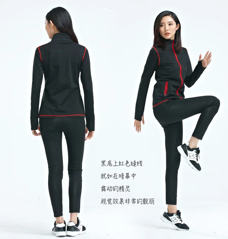 IYKENMAIL Violent Khan костюм женские топы впитывающие пот брюки спортивные с высокой талией обтягивающие топы для сауны