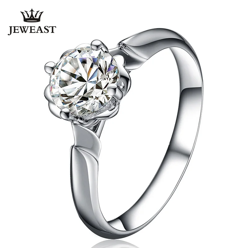 

ZSG moissanite diamond 18K gold Pure Gold Ring Real 18K gold Solid Gold Ring Trendy Classic Party Fine Jewelry Hot Sell New 2019