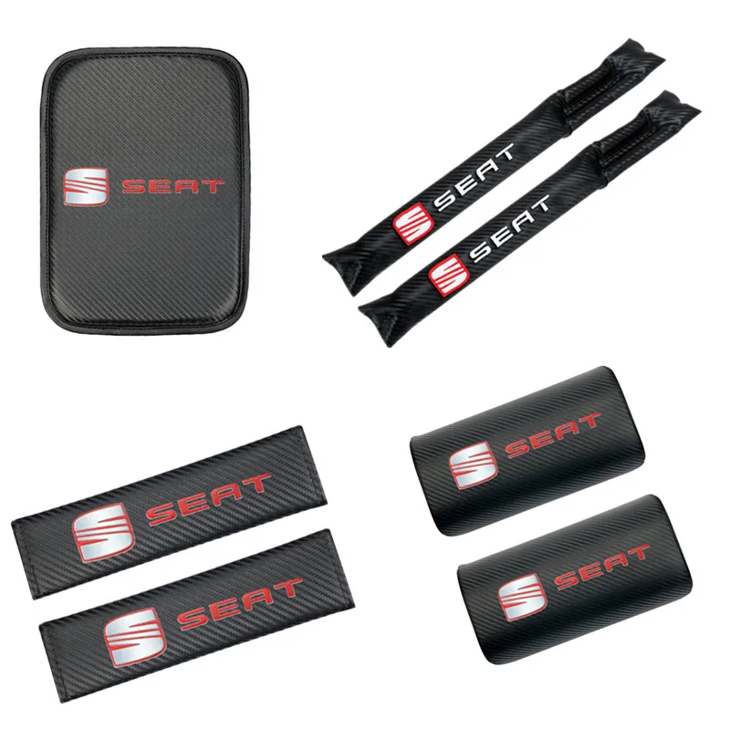 

Car Armrest Pad Covers Universal Center Console Auto Seat Armrests Box Pads for Seat Cupra ArosaI Alhambra FR Leon