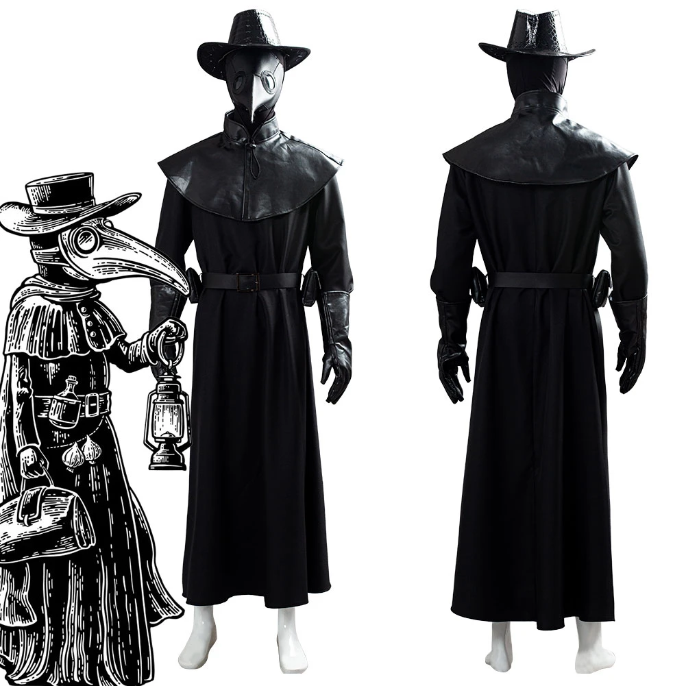 Plague Doctor Cosplay Costume Long Robe Cape Outfits Steampunk Plague Doctor Cosplay Costume Halloween Carnival Costume Man Movie Tv Costumes Aliexpress
