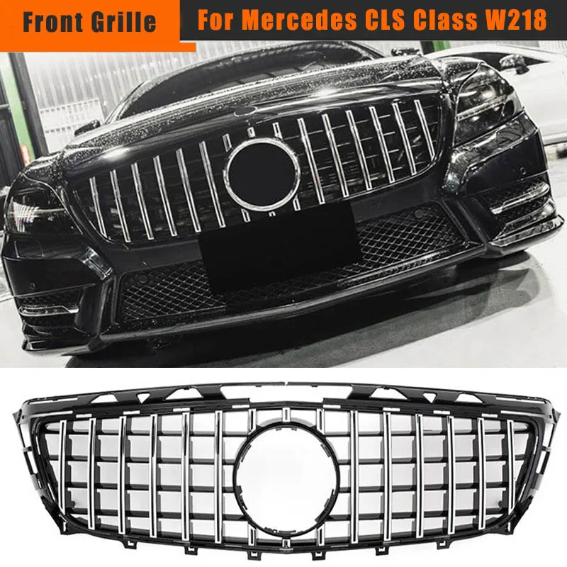 Для W218 GT GTR Grill решетка для Mercedes CLS Class 2011 2014 Сменная сетка автомобильные аксессуары