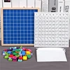 Wooden Math Learning Board Toy, Montessori 1-100 Consecutive Numbers Wooden Hundred Digital Board, Educational Game for Kids 4