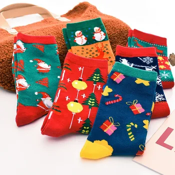 

Fashion Christmas Socks Santa Claus Gift Kids Unisex Xmas Funny Socks FOR Lady Women Santa Stockings 2020