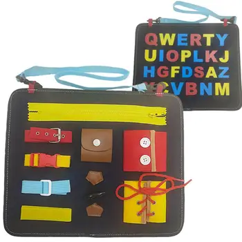 

1-5 Year Old Toy Drawing Board Learn To Wear Clothes Buckle Explosion Models Felt Board Children Toys Preschool Education
