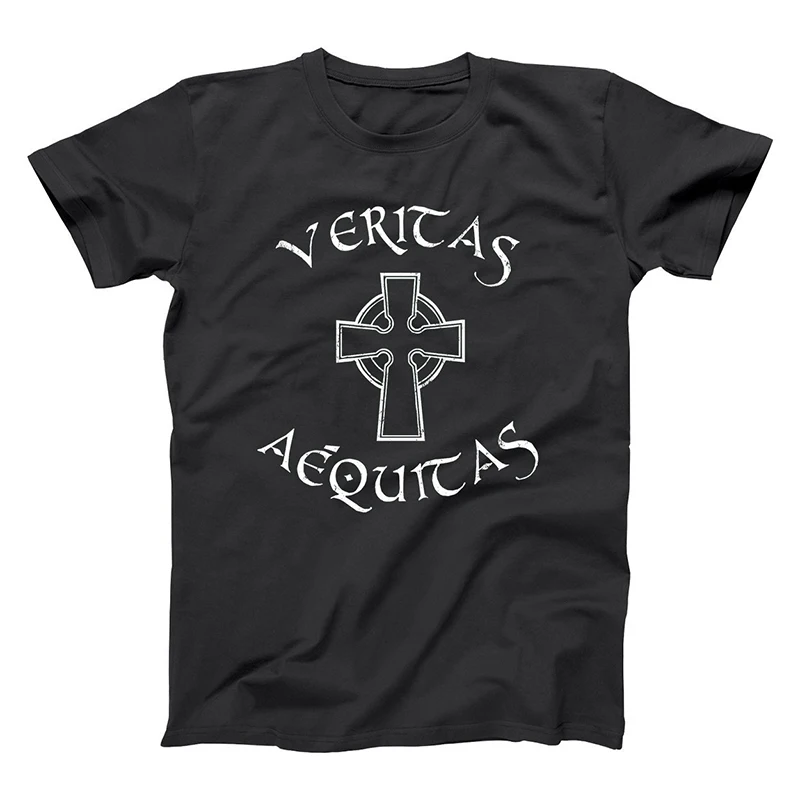 Мужские/женские футболки BOONDOCK Сэйнтс VERITAS AEQUITAS с принтом Мужская футболка модные