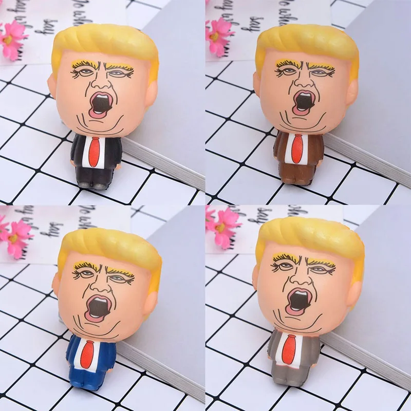 1 шт. Kawaii Shrilling американский президент фигурка медленно отскок шутка игрушка Моделирование PU Антистресс вентирующая игрушка