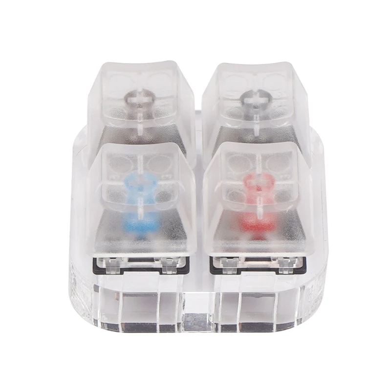 

4 Key Caps Testing Tool Gateron MX Switches Keyboard Tester Kit Clear Keycaps Sampler PCB Mechanical Keyboard