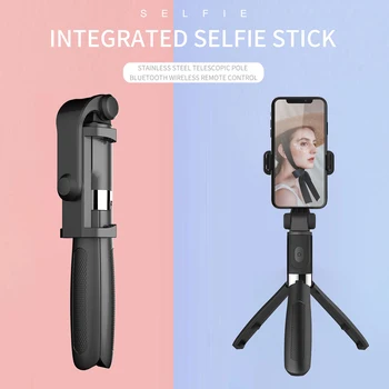 

L01 Bluetooth Selfie Stick Tripod with Bluetooth Remote for iPhone Android Phone Foldable Bluetooth Mini Selfiestick