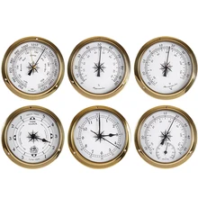Новинка 1 шт. латунный чехол для метеостанции Барометр Температура гигрометр часы и часы Tid 145 мм 1-6 модель на выбор B91456