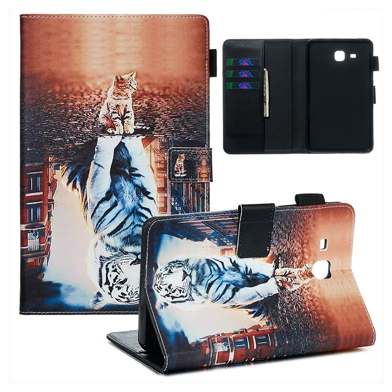 Чехол Tab A A6 T285 для Samusng Galaxy Tab A A6, 7,0 дюймов,, T280, SM-T280, SM-T285, откидной чехол для планшета, кожаный чехол с подставкой