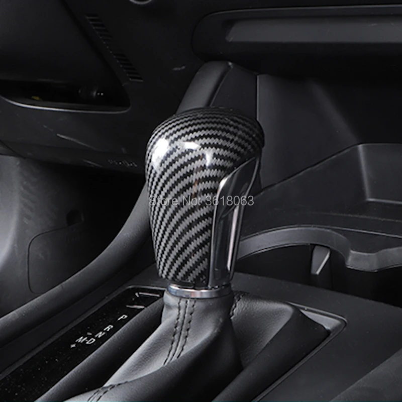 Консоль из углеродного волокна для Mazda 3 2019 2020 коробка переключения передач ручка
