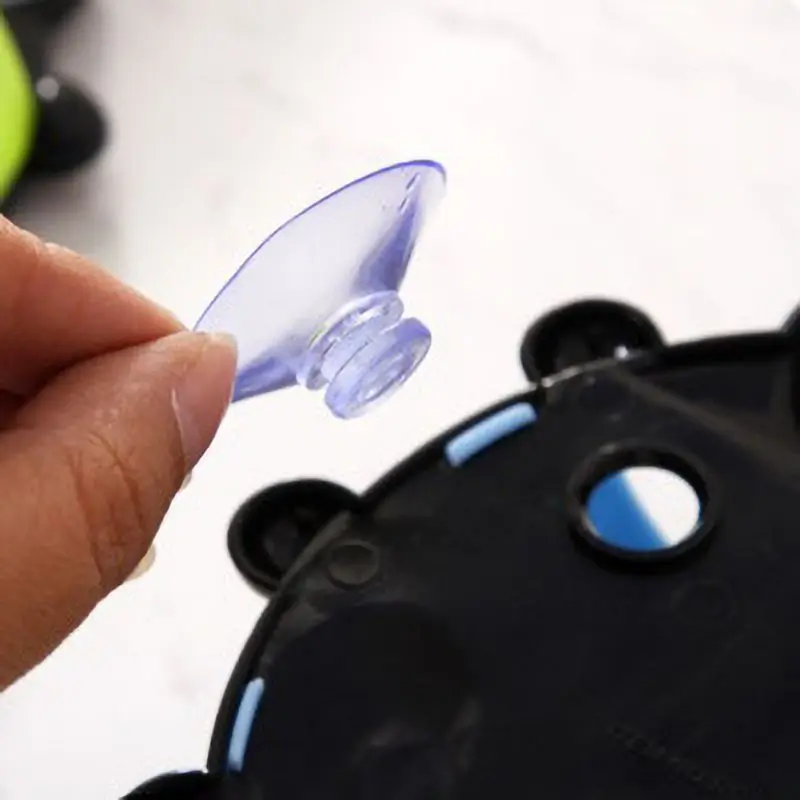 Cartoon Ladybug-shaped Toothbrush Holder Plastic Wall Sucker Toothbrush Holder Bathroom Toothpaste Holder With Suction Cups