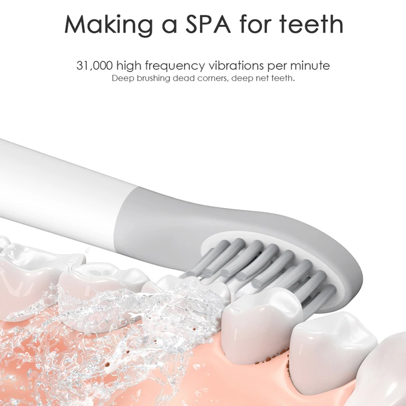 Для Xiaomi So White Ex3 насадки для зубных щеток Soocas Electric sonic Ultra sonic автоматическая зубная щетка перезаряжаемая для взрослых водонепроницаемая(2P