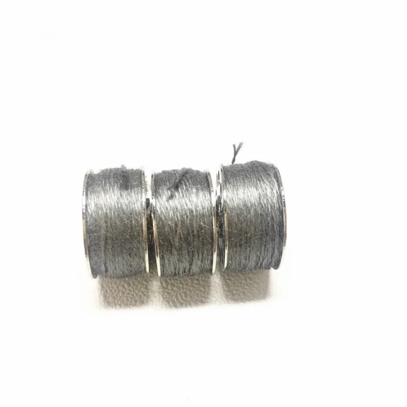 316L stainless steel metal fiber thread, high temperature resistant  conductive sewing thread, signal transmission bobbin thread - AliExpress