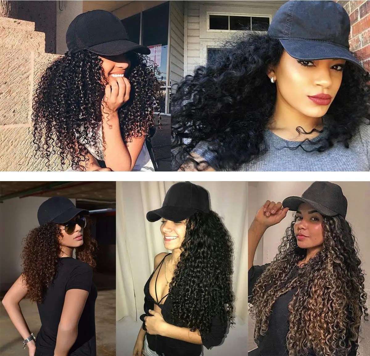 Shangzi Short Baseball Cap Wig 