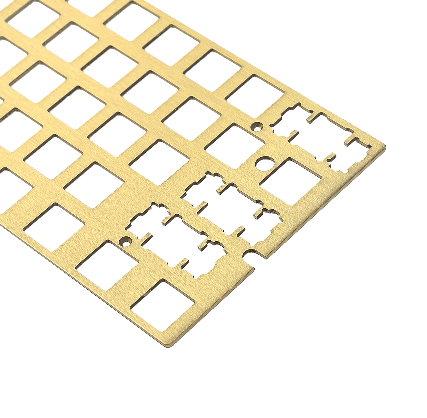 60% 61 GK61 Brass Alu Plate Steel Brass Anodized Plate Mounted Stabilizers PCB For GH60 PCB GK61X GK61XS Mechanical Keyboard