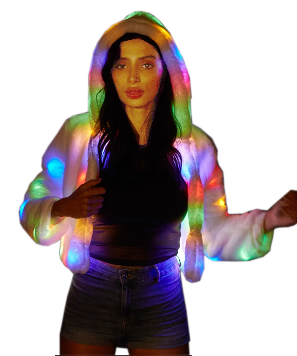 light up rave hoodie