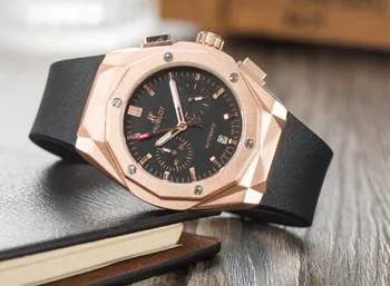 

HUBLOT Luxury Brand quartz Mens Watches Quartz Watch Stainless Steel Strap men's wristwatch classic business dress men's watch
