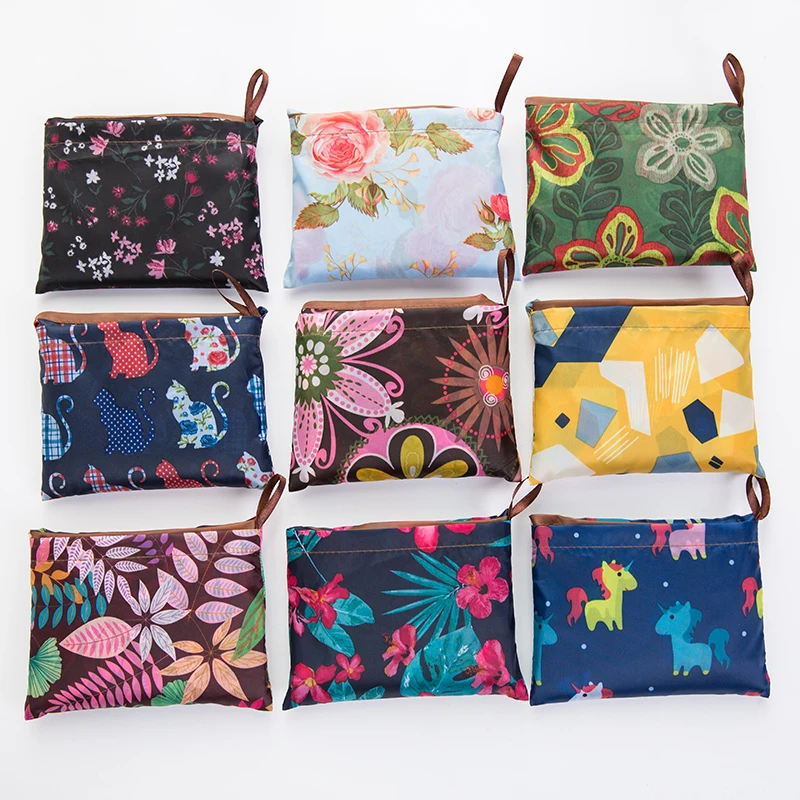 Толстая нейлоновая складная сумка для покупок, защита окружающей среды, женский подарок, складная многоразовая сумка, переносная дорожная сумка через плечо