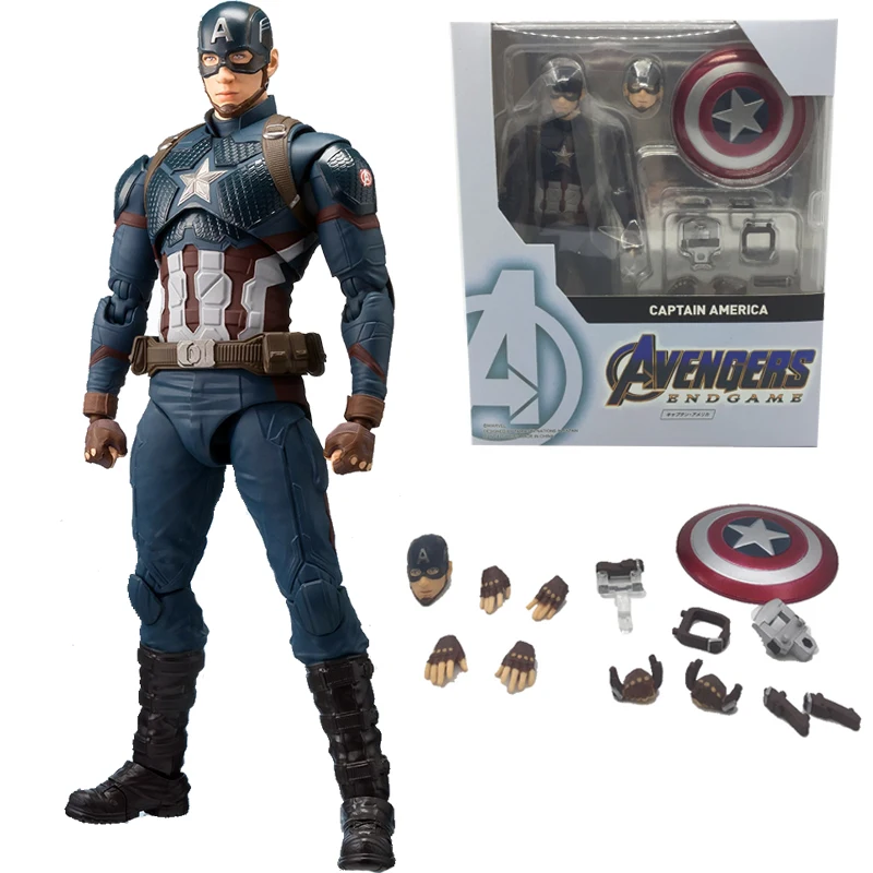 SHF Marvel Мстители 4 конечной игры Marvel Американский капитан Америка фигурка модель игрушка; подарок для детей