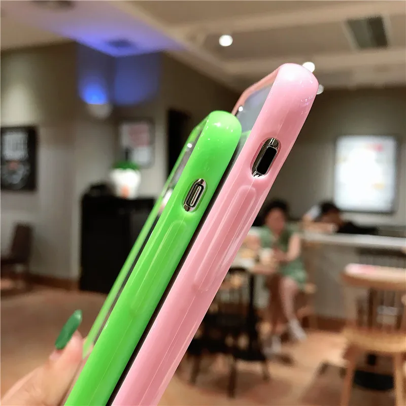 KJOEW прозрачный противоударный чехол для телефона для iPhone 11 Pro Max X XR Xs Max 6 6s 7 8 Plus Мягкий ТПУ акриловый Простой Прозрачный чехол